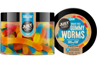 Just CBD 500 MG Sugar Free Worm Gummies